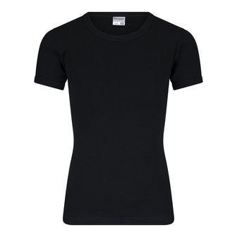 Jongens T-shirt O-Hals M3000 Zwart