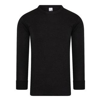 Thermo heren shirt Lange Mouw Zwart