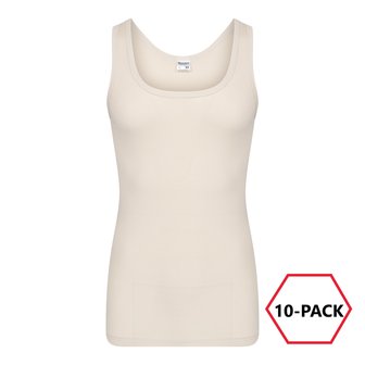 10-Pack Heren singlets M3000 Huid