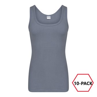 10-Pack Heren singlets M3000 Grijs