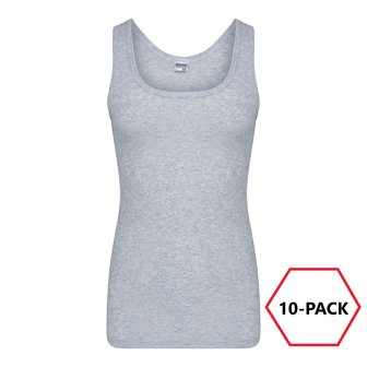 10-Pack Heren singlets M3000 Melee Grijs