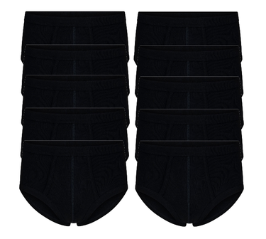 10-Pack Heren slips met gulp M3000 Zwart
