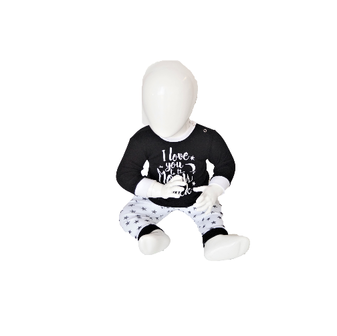 Baby pyjama &quot;To the Moon&quot; M3000 Zwart