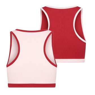 2-Pack Meisjes hesjes Mix&amp;Match  L.Roze/D.Rood