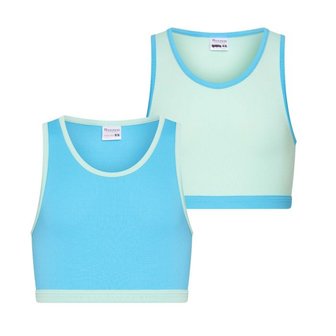 2-Pack Meisjes hesjes Mix&amp;Match Mint/Turqouise