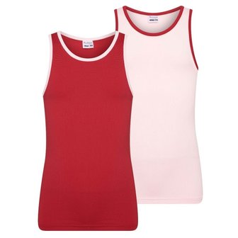 2-Pack Meisjes hemden Mix&amp;Match L.Roze/D.Rood