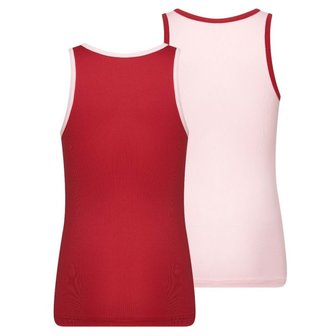 2-Pack Meisjes hemden Mix&amp;Match L.Roze/D.Rood