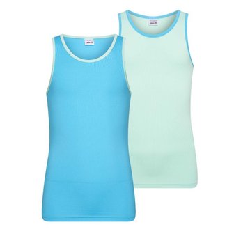 2-Pack Meisjes hemden Mix&amp;Match Mint/Turqouise