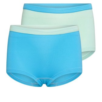 2-Pack Meisjes boxershorts Mix&amp;Match Mint/Turqouise