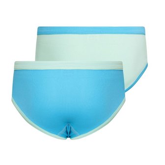 2-Pack Meisjes slips Mix&amp;Match Mint/Turqouise