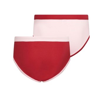 2-Pack Meisjes slips Mix&amp;Match L.Roze/D.Rood