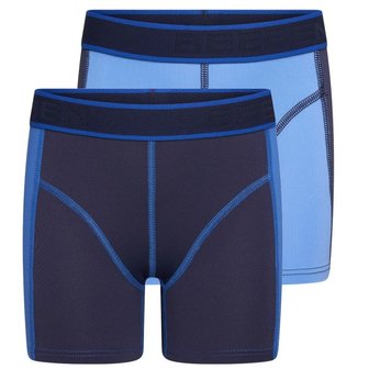 2-Pack Jongens boxershorts Mix&amp;Match Blauw/D.Blauw