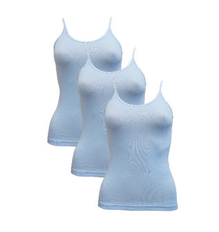 3-Pack Dames spaghetti Tops Beeren Young Bleu