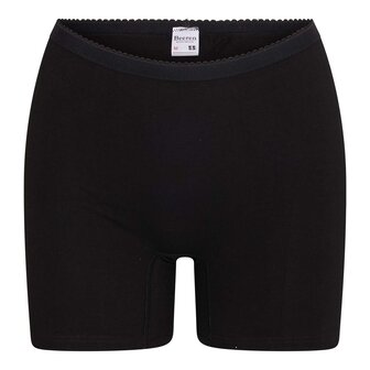 2 pack dames boxershort Softly met lange pijp Zwart