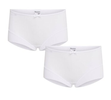 2 pack meisjes short Elegance Wit