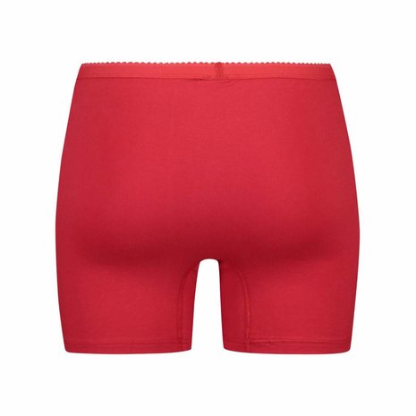 2 pack dames boxershort Softly met lange pijp Rood