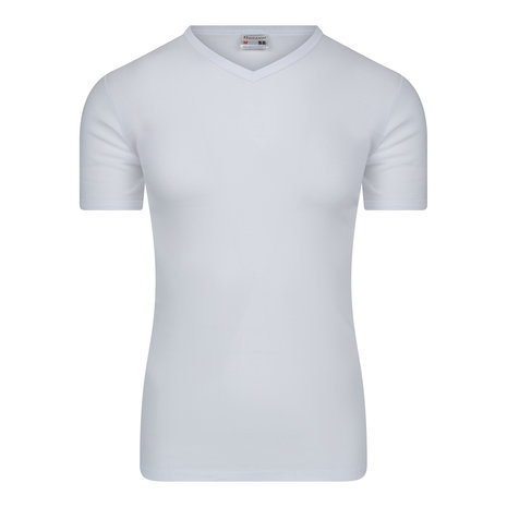 Heren T-shirt V-Hals M3000 Wit