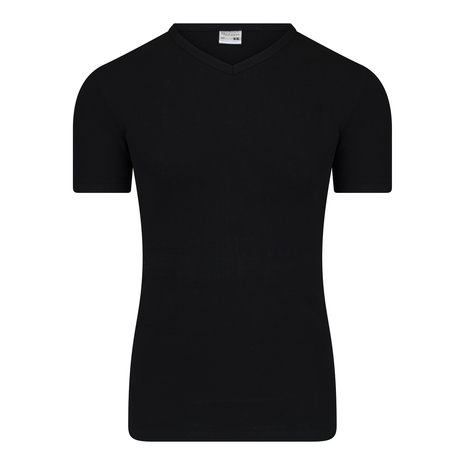 Heren T-shirt V-Hals M3000 Zwart