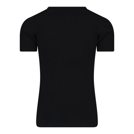 Heren T-shirt Diepe V-Hals M3000 Zwart