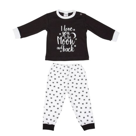 Baby pyjama "To the Moon" M3000 Zwart