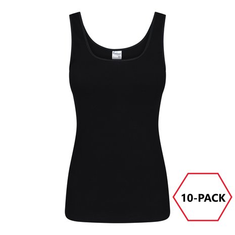 10-Pack Dames hemden Madonna M3000 Zwart