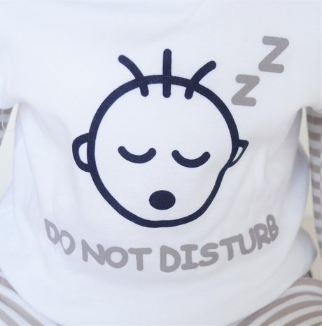 Baby pyjama "Do not Disturb" M3000 Grijs