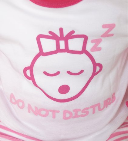 Baby pyjama "Do not Disturb" M3000 Roze