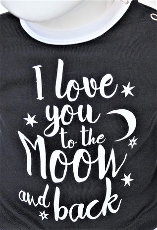 Baby pyjama "To the Moon" M3000 Zwart