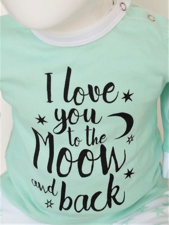 Baby pyjama "To the Moon" M3000 Mint