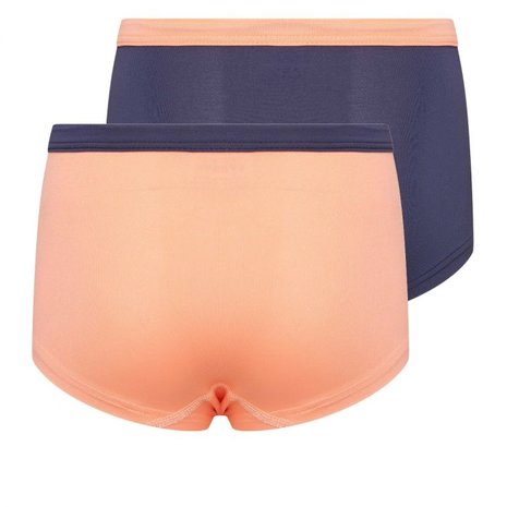 2-Pack Meisjes boxershorts Mix&Match Zalm/D.Blauw