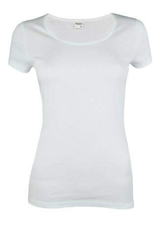 10-PACK BEEREN DAMES T-SHIRT MET O-HALS EN KORTE MOUW M3000 WIT