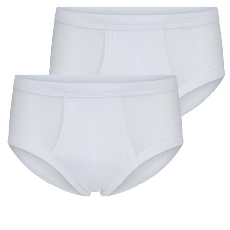 2 pack heren slip met gulp Briljant Wit