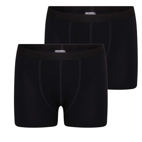 2 pack jongens boxershort Beeren Young Zwart