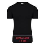 Extra lang heren T-shirt V-Hals M3000 Zwart