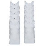 10-Pack Heren singlets 2x2 rib Startex Wit