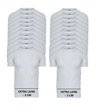 20-Pack Extra lange heren T-shirts O-Hals M3000 Wit 20-Pack Extra lange heren T-shirts O-Hals M3000 Wit
