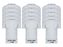 15-Pack Extra lange heren T-shirts O-Hals M3000 Wit 15-Pack Extra lange heren T-shirts O-Hals M3000 Wit