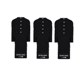 15-Pack Extra lange heren T-shirts O-Hals M3000 Zwart 15-Pack Extra lange heren T-shirts O-Hals M3000 Zwart