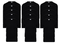 15-Pack Heren T-shirts V-Hals M3000 Zwart 15-Pack Heren T-shirts V-Hals M3000 Zwart