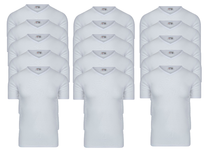 15-Pack Heren T-shirts V-Hals M3000 Wit 15-Pack Heren T-shirts V-Hals M3000 Wit