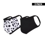 2-Pack Jongens mondkapjes Soccer/Zwart 4-9 jaar
