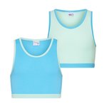 2-Pack Meisjes hesjes Mix&Match Mint/Turqouise