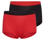 2-Pack Meisjes boxershorts Mix&Match Rood/Zwart