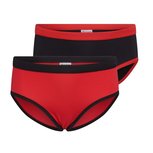 2-Pack Meisjes slips Mix&Match Rood/Zwart