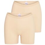 2 pack dames boxershort Softly met lange pijp Huid