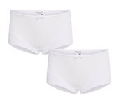 2 pack meisjes short Elegance Wit