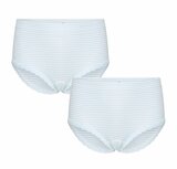 2 pack meisje slip 1X1 rib Cindy Groen