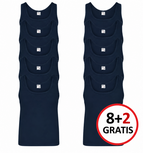 8+2 GRATIS heren singlets M3000 Marine