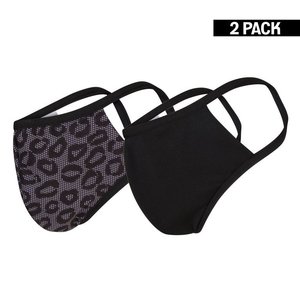 2-Pack Dames mondkapjes Lace/Zwart maat S